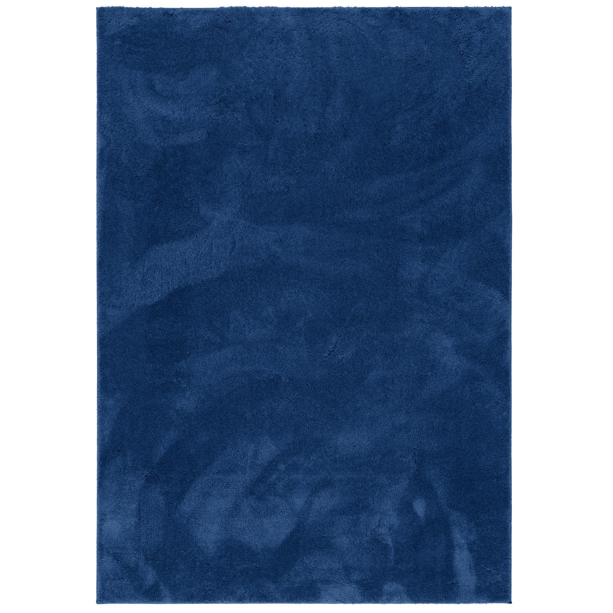 HOCHFLOR LANGFLOR SUPER SOFT TEPPICH SILKY - Dunkelblau, Textil (160/230cm) - Pergamon