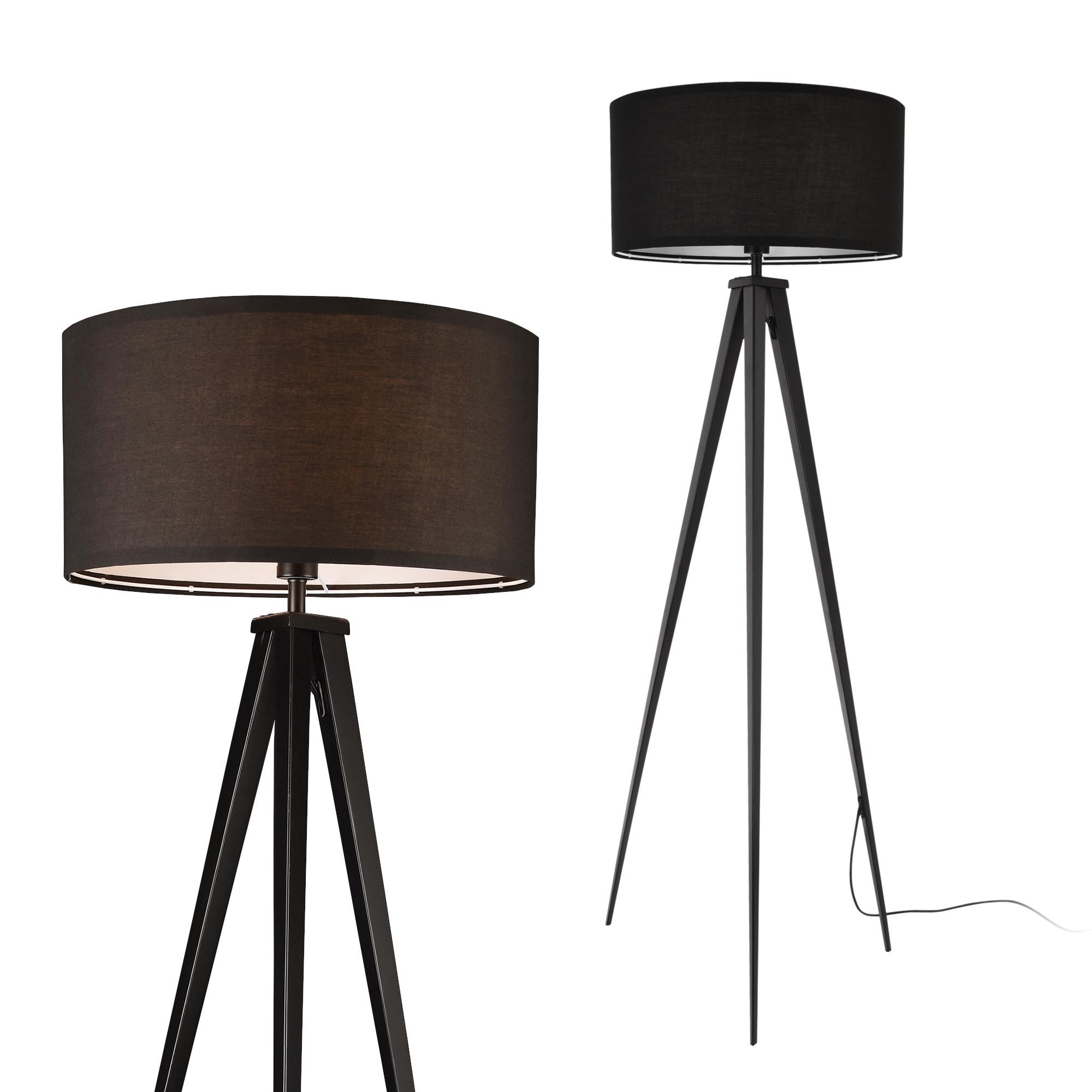 STEHLEUCHTEN Faro - Schwarz, Metall (50/50/153cm) - lux.pro