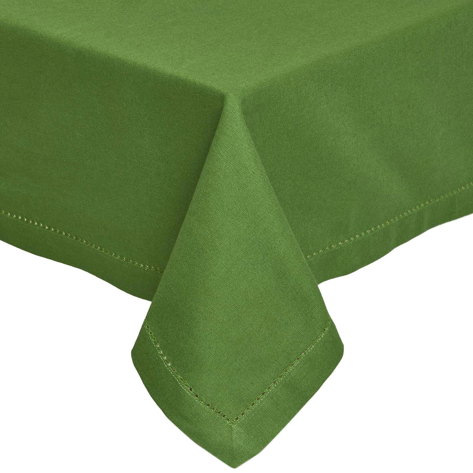 TISCHDECKE olivgrün 137/137 cm, 100% Baumwolle - Olivgrün, Textil (137/137cm) - Homescapes