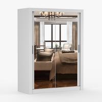 KLEIDERSCHRANK Milan 150 cm, 150/215/64, 2-türig, weiß - Weiß, Holzwerkstoff (150/215/64cm) - imoebel24