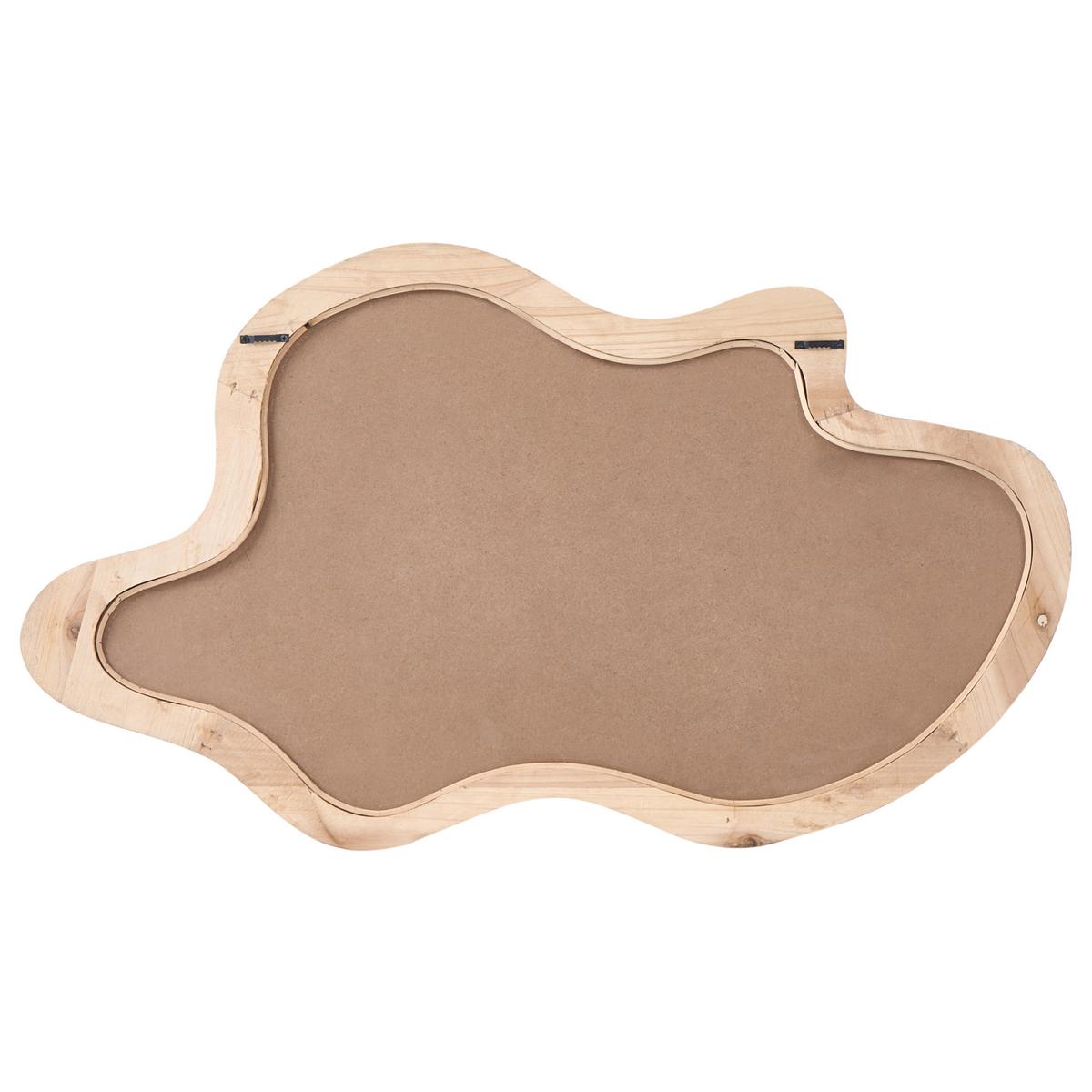 WANDSPIEGEL 89/52 cm Kiefernholz Naturfarben Drevant - Braun, Holz (89/52/3cm) - Beliani