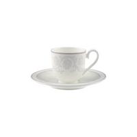 ESPRESSOTASSE MIT UNTERTASSE Gray Pearl weiß 70 ml - Weiß, Keramik (0.07L) - Villeroy & Boch