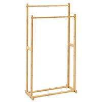 HANDTUCHSTÄNDER Bambusholz hellbraun 45 x 84 cm Hoboken - Hellbraun, Holz (45/84/21cm) - Beliani