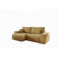 ECKSOFA Arona Xs Mit Schlaffunktion - Gelb, Holzwerkstoff/Textil (148/255cm) - Fun Möbel
