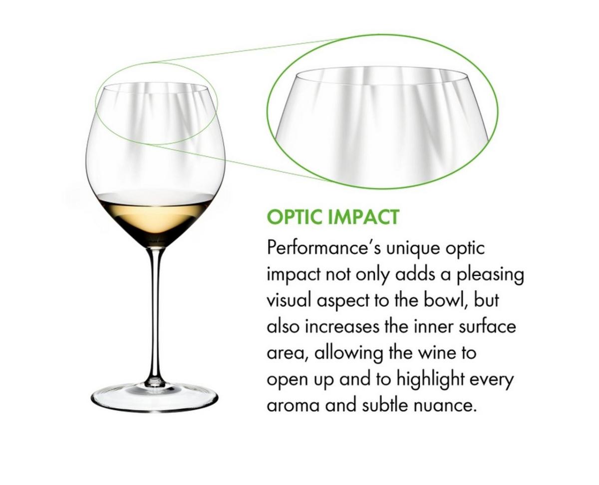 CHARDONNAY GLÄSER INKLUSIVE POLIERTUCH Performance transparent 727 ml 2er Set - Transparent, Glas (0.727L) - Riedel
