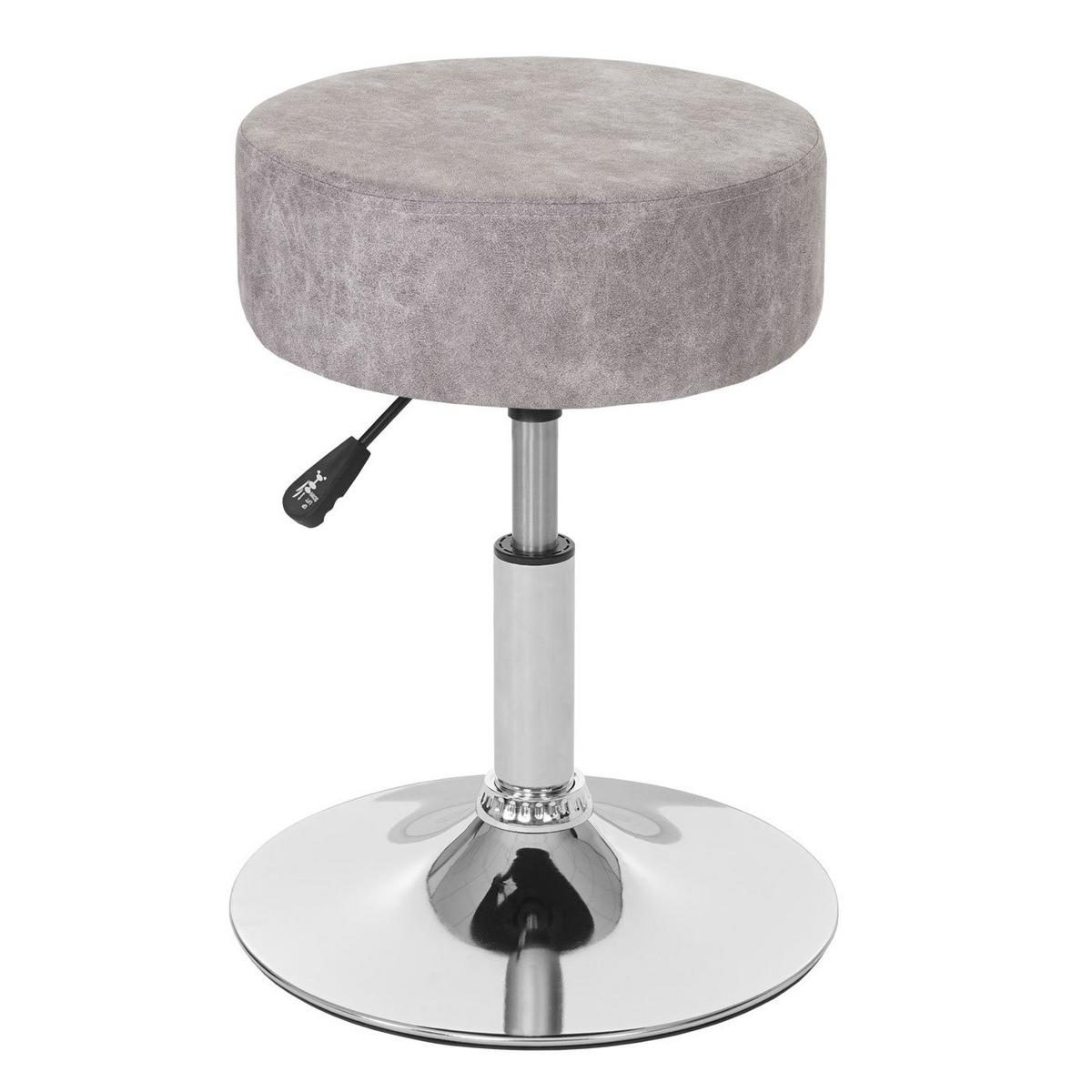 HOCKER Hellgrau - Hellgrau, Textil (35/55/35cm) - MCW