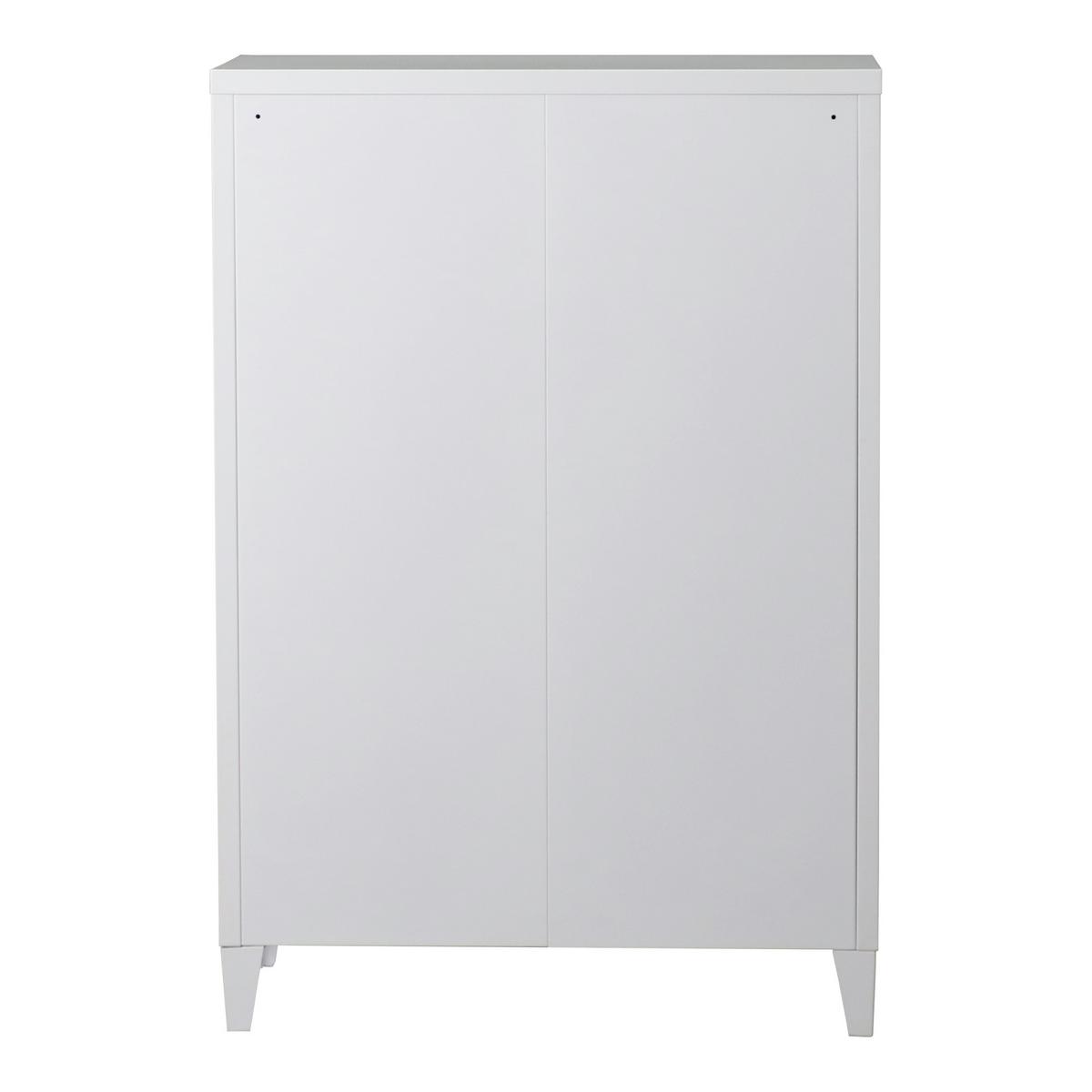 METALLSCHRANK Oripää - Weiß, Metall (75/110/33cm) - [en.casa]