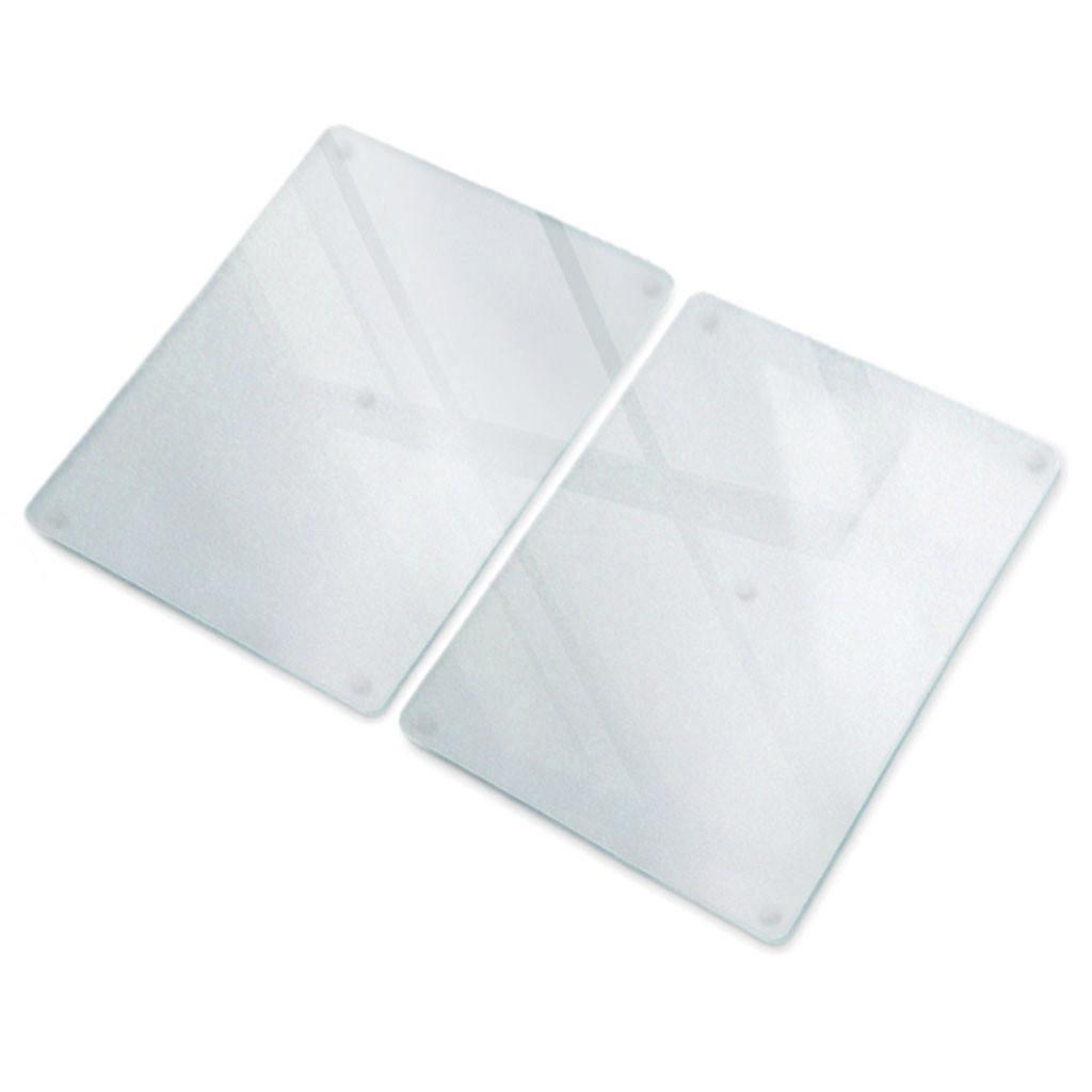 KÜCHENRÜCKWAND Glas transparent 2x40x52 cm - Transparent, Glas (40/52/0.4cm) - TULUP
