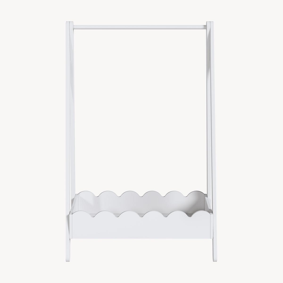KINDERKLEIDERSTÄNDER Vestnes II. - Weiß, Holzwerkstoff (66/99/38cm) - [en.casa]