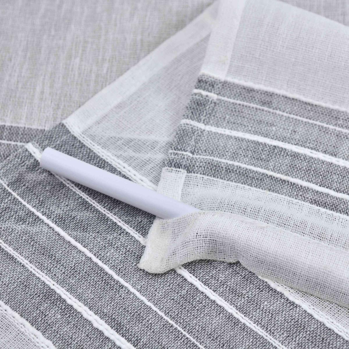 SCHIEBEVORHANG 2ER SET »Frankfurt« HxB 245x60 cm Grau - Grau, Textil (60/245cm) - Gardinenbox