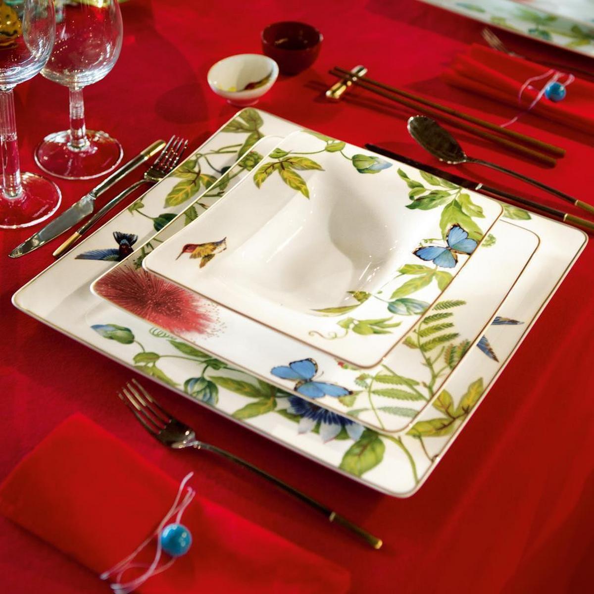 SUPPENTELLER Amazonia bunt 24 x 21 cm 6er Set - Multicolor, Keramik (1cm) - Villeroy & Boch