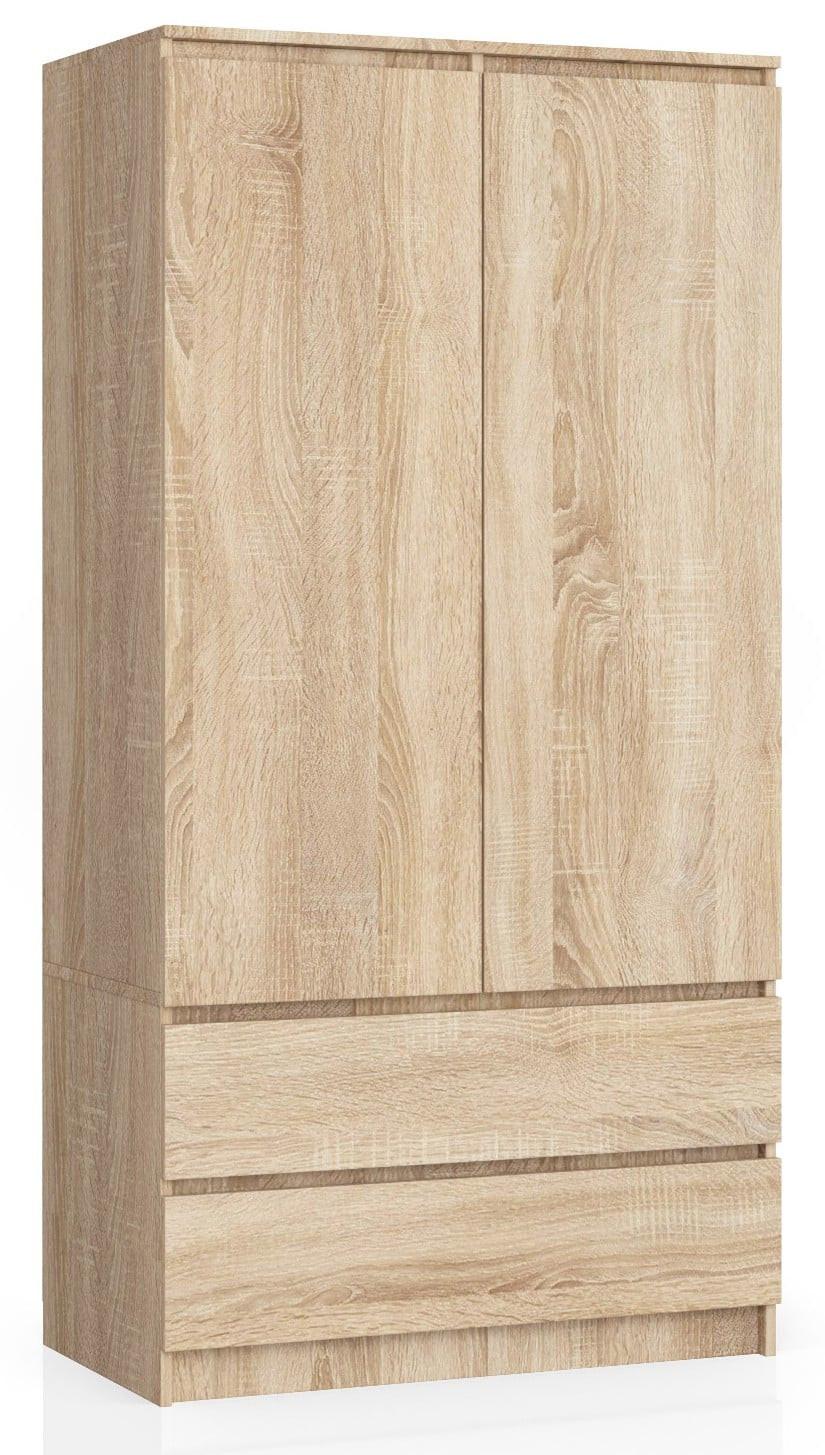 KLEIDERSCHRANK Eiche Sonoma 180/90/51 - Sonoma Eiche, Holzwerkstoff (90/180/51cm) - RAUMHIRSCH FURNITURE