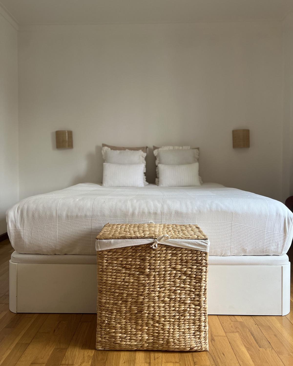 KORB Natürlich Langson - Beige/Naturfarben, Naturmaterialien (30/50/50cm) - Beliani