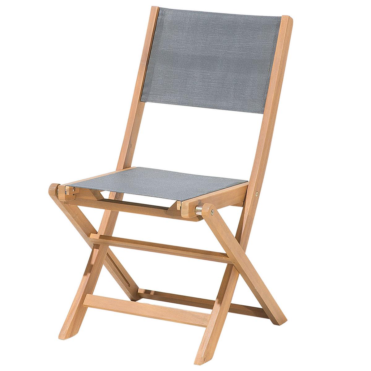 GARTENMÖBEL SET 8-Sitzer Akazienholz hellbraun 8-Sizer Textilbespannung grau Cesana - Hellbraun/Grau, Holz - Beliani