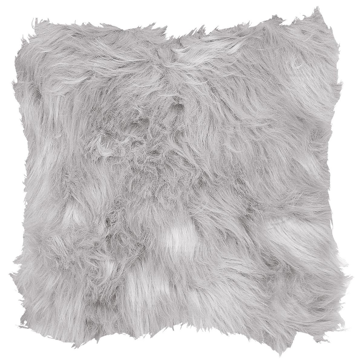 DEKOKISSEN 2er-Set Hellgrau 45/45 cm Lubha - Hellgrau, Textil (45/45cm) - Beliani