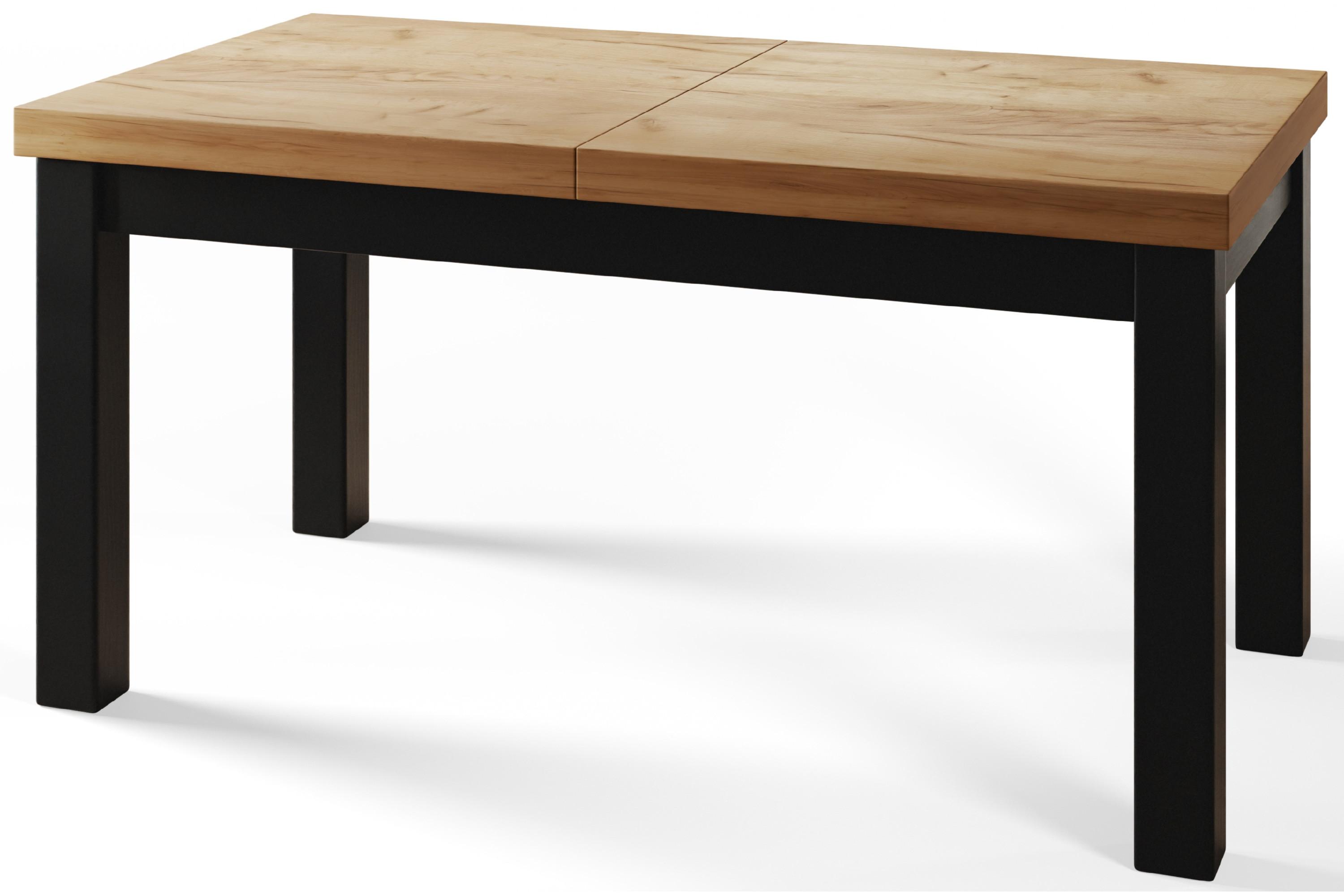 RECHTECKIGER Esstisch Ausziehbar – Moderner Wohnzimmertisch Küchentisch und Esszimmertisch – Tisch mit Holzbeinen, Maßen von 170 – 250 cm – Craft - Schwarz/Braun, Holzwerkstoff (170/90/78cm) - Alpi-Möbel