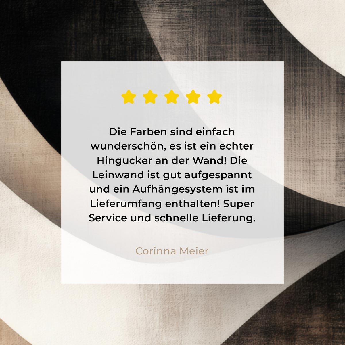LEINWANDBILD Abstrakt - Wellen - Schwarz - Verwittert Wohnzimmer Groß 120x80 cm - Trüffeleichefarben, Textil (120/80cm) - MuchoWow