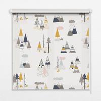 INNENROLLO - Fensterrollo - Rollo - 100x100 cm - Jahreszeiten - Braun, Kunststoff (100/100/0.5cm) - TULUP