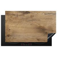 HERDABDECKPLATTE Holz - Braun - Holzoptik Induktionsmatte 83x51 cm - Eichefarben, Kunststoff (83/51.5/0.2cm) - MuchoWow
