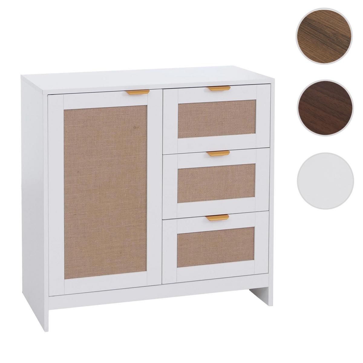 KOMMODE Weiß - Weiß, Holz (80/80/40cm) - MCW