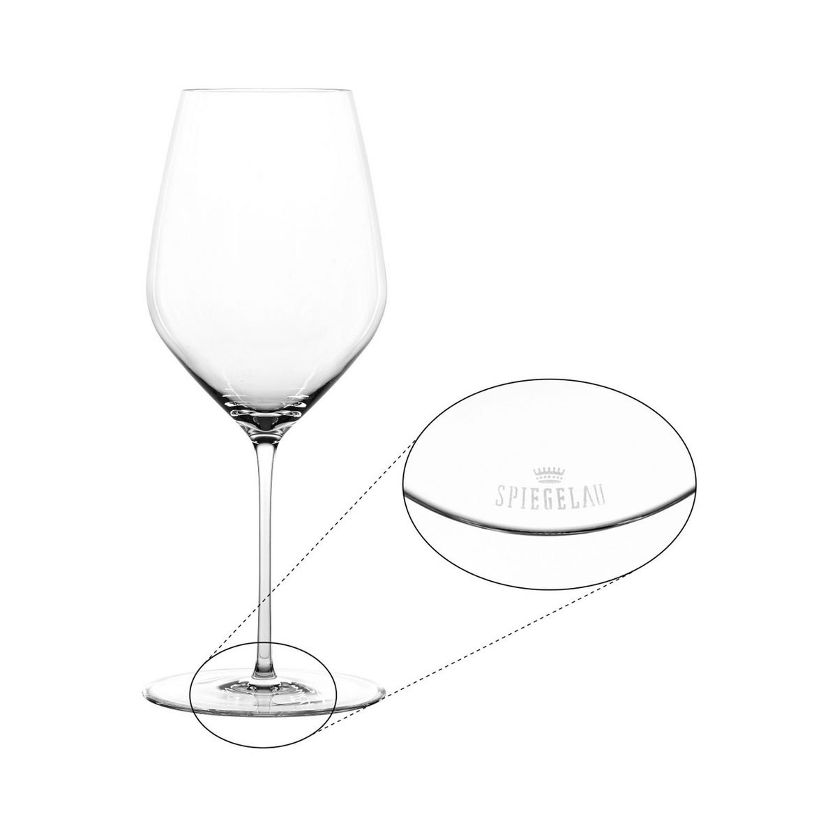 BORDEAUXGLÄSER + POLIERTUCH Hi-Lite transparent 650 ml 6er Set - Transparent, Glas (0.65L) - Spiegelau