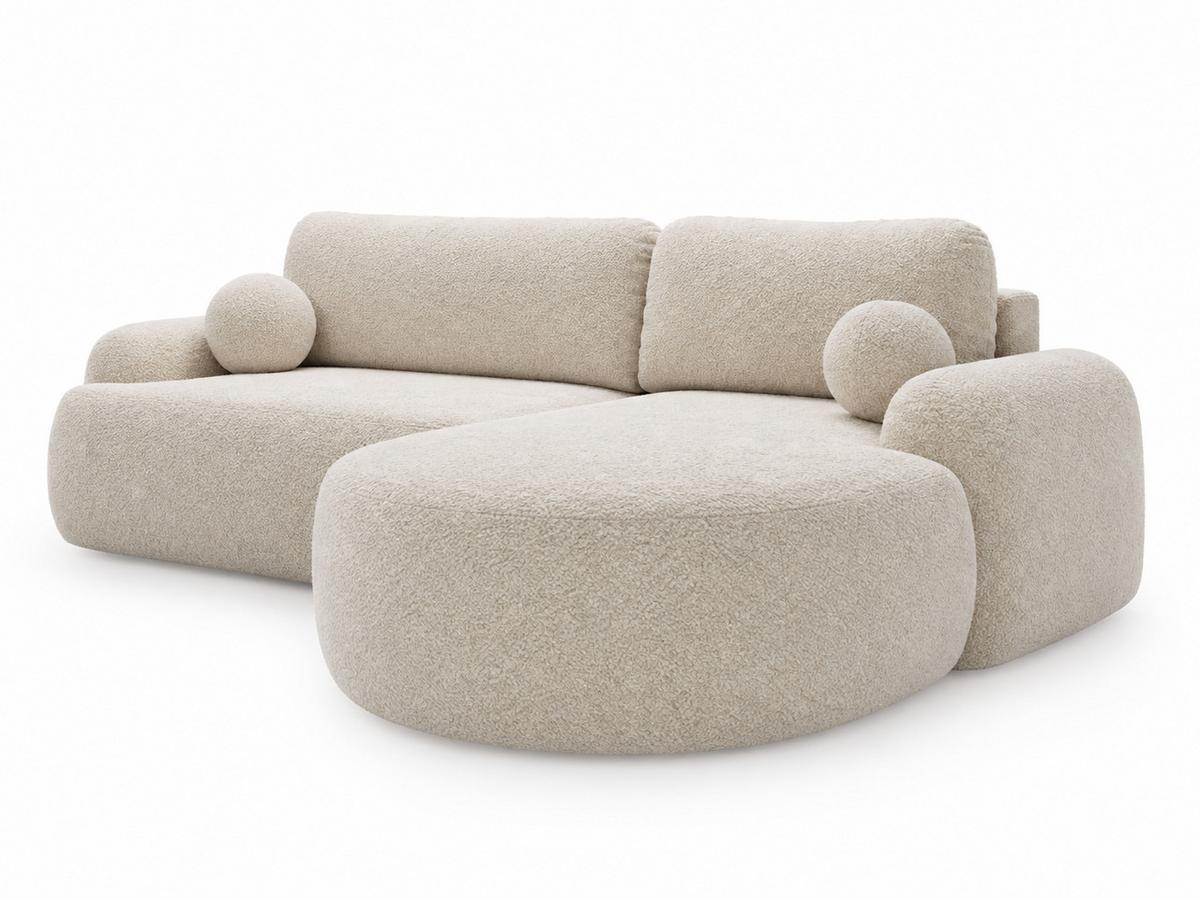 ECKSOFA Aurio Beige Rechts - Beige, Holz/Textil (261/177cm) - Graingold