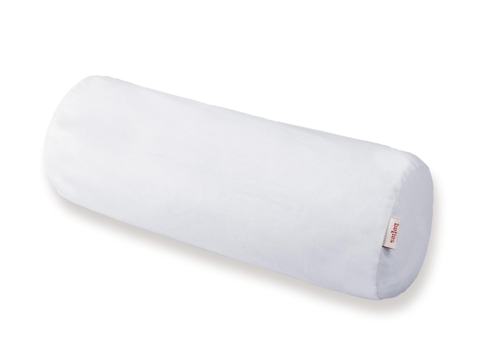 NACKENROLLENBEZUG BasicSoft pur-weiß 100% Baumwoll-Jersey 15/40 cm - Weiß, Textil (15/40cm) - beties Heimtextil
