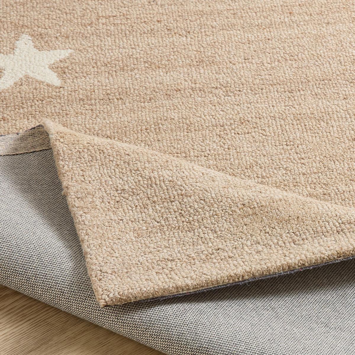 HANDTUFTTEPPICH Natur Kids - Kindeteppich mit Nachthimmeldesign 160 x 230 cm - Sandfarben, Textil (160/230cm) - Natur Pur