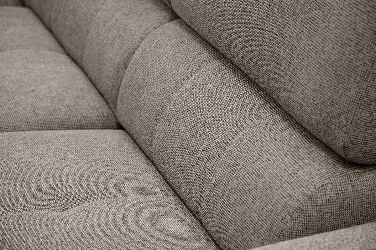 ECKSOFA FIERO 5-Sitzer, taupe - Taupe/Schwarz, Holzwerkstoff/Textil (158/269cm) - Wozimo