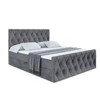 BOXBETT AMAY-Z - 140x200 cm - H4 - Dunkelgrau - Graphitfarben, Holzwerkstoff (140/200cm) - ALTDECOR
