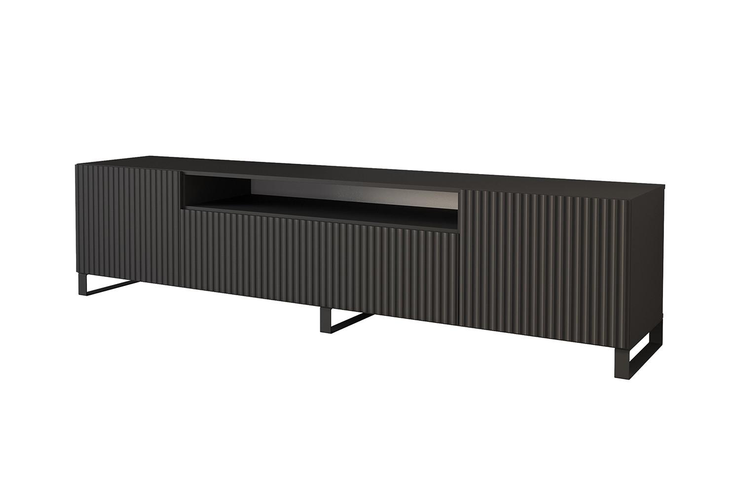 LOWBOARD NOA-2-S 200x53x41 cm - Schwarz - Schwarz, Holzwerkstoff (200/53/41cm) - ALTDECOR