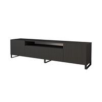 LOWBOARD NOA-2-S 200x53x41 cm - Schwarz - Schwarz, Holzwerkstoff (200/53/41cm) - ALTDECOR