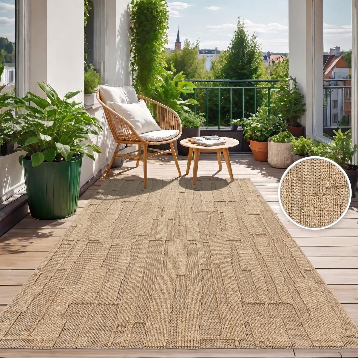 OUTDOORTEPPICH Boho Beige 80 x 150 cm - Beige, Kunststoff (80/150cm) - TT Home