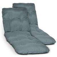 ROLLLIEGENAUFLAGE Flair RL 190x60x8cm Taubenblau (2tlg) - Blaugrau, Textil (60/190cm) - Beautissu 