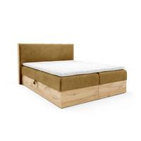 BOXBETT Roland - Gelb, Holzwerkstoff/Textil (200/200cm) - Fun Möbel