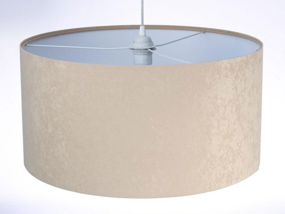 HÄNGELEUCHTE Weiß 50/25 cm - Beige/Weiß, Kunststoff (50/0.8/25cm) - ONZENO