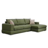 ECKSOFA OTTO 4-Sitzer, grün - Grün, Holzwerkstoff/Textil (279/159cm) - Wozimo