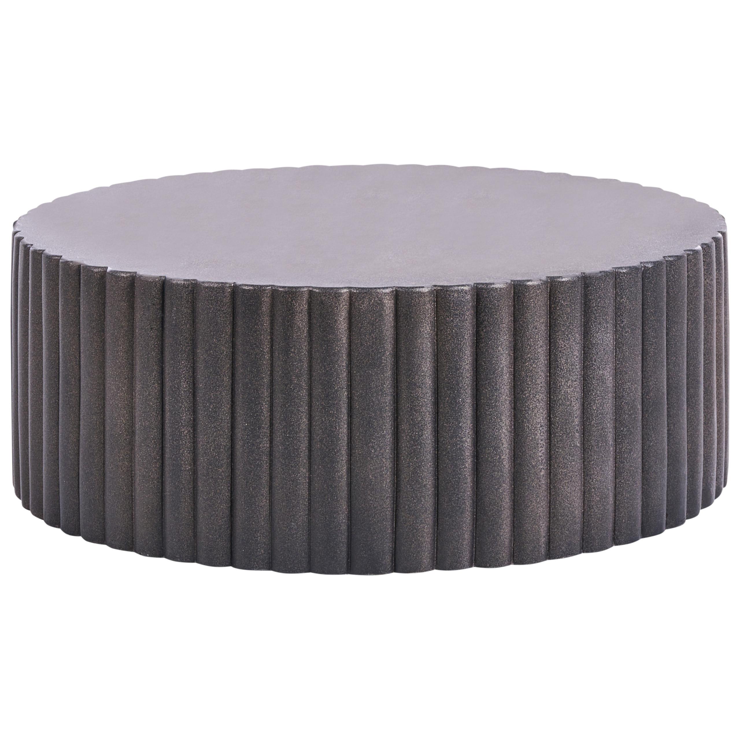 COUCHTISCH 117/117 cm Schwarz Pozza - Schwarz, Keramik (117/117/42cm) - Beliani