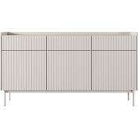 SIDEBOARD Nolle in Beige & Scandi Eiche 153/82/38 cm - Sandfarben/Beige, Holzwerkstoff/Metall (153/82.2/38cm) - WFL GROUP