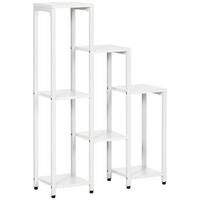 BLUMENSTÄNDER MDF Stahl Weiß - Weiß, Kunststoff (23/94.5/65cm) - Outsunny
