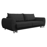 SCHLAFSOFA Sonia - Anthrazit/Schwarz, Holz/Textil (251/76/95cm) - MIRJAN24