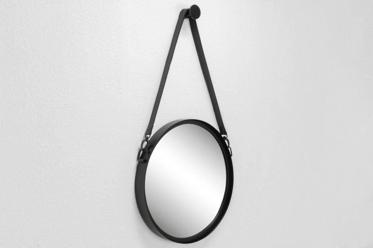WANDSPIEGEL Schwarz 40/70,5 cm - Schwarz, Metall (4.3/70.5/6cm) - KUNSTLOFT