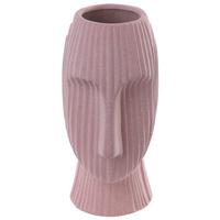 BLUMENVASE Steinzeug rosa Pallini - Rosa, Keramik (24cm) - Beliani
