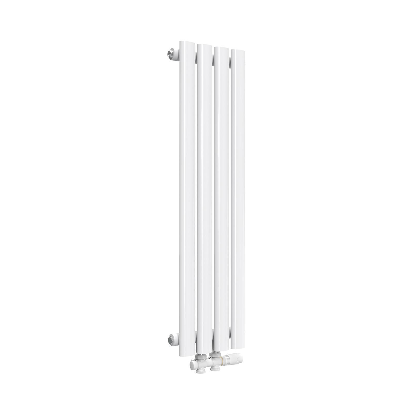 HEIZKÖRPER Doppelrohr vertikal montierbar Weiß 24/90/5,8 cm - Weiß Hochglanz, Metall (24/90/5.8cm) - EMKE