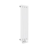 HEIZKÖRPER Doppelrohr vertikal montierbar Weiß 24/90/5,8 cm - Weiß Hochglanz, Metall (24/90/5.8cm) - EMKE