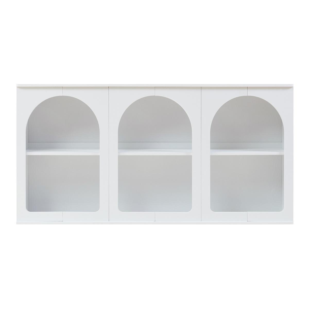 SIDEBOARD Trorhun - Weiß, Holzwerkstoff (30/80/160cm) - [en.casa]