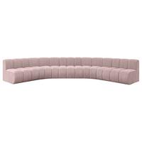 WOHNLANDSCHAFT modulares Sofa Montra-U1 - 490x174x70 cm Rosa - Rosa, Holzwerkstoff/Textil (490/70/174cm) - ALTDECOR