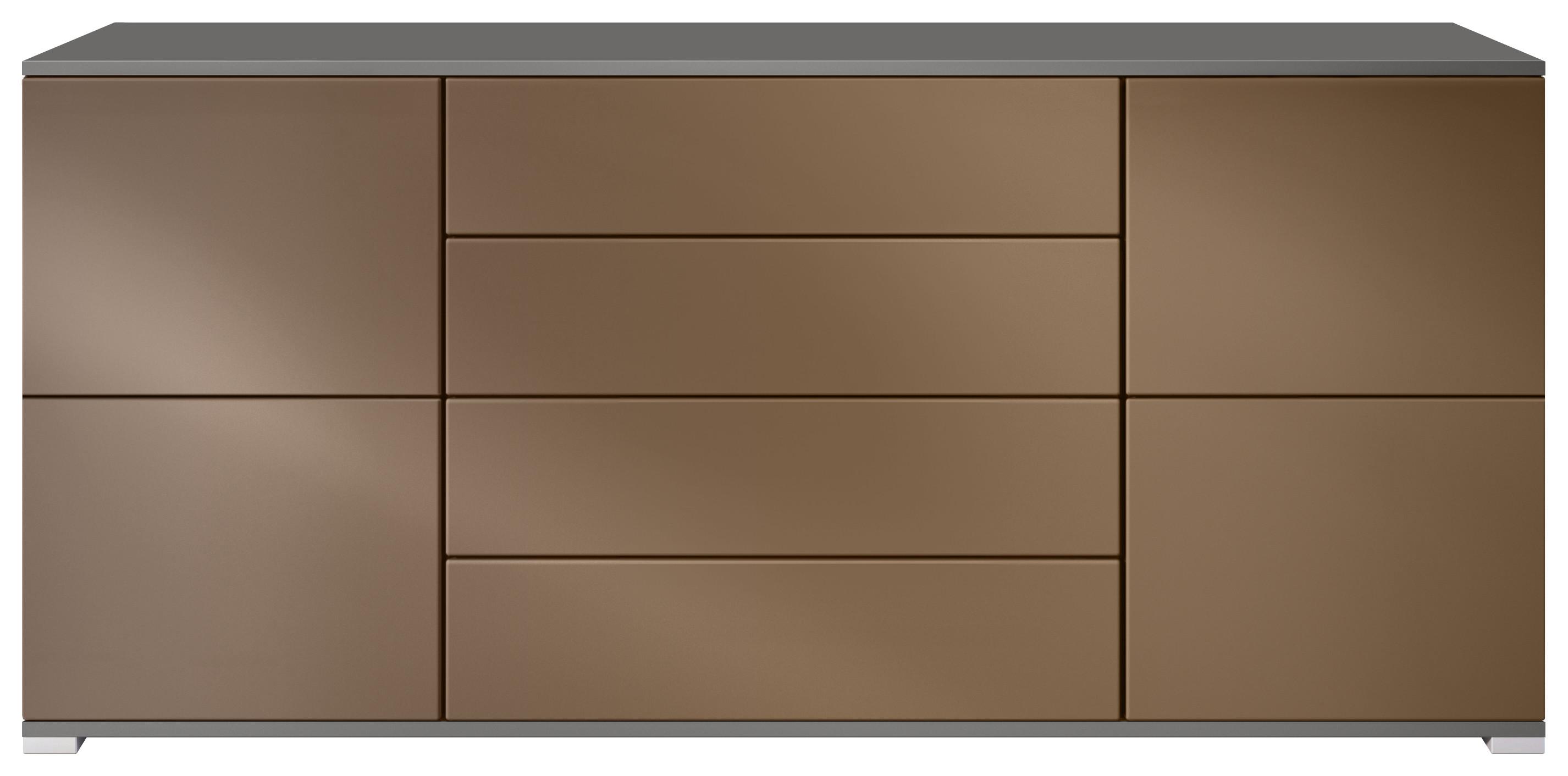 SIDEBOARD Rova Bronze Optik - Bronzefarben, Holzwerkstoff (166.5/75.5/35cm) - Vladon