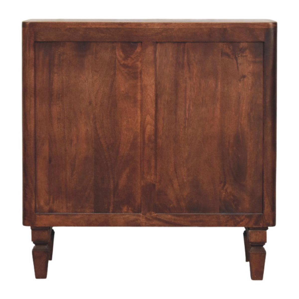 SCHRANK mit Wine-Wood-Oak-Finish, 2 Türen, 2 Innenablagen, dunkelbraun - Dunkelbraun, Holz (75/76/35cm) - Artisan Furniture