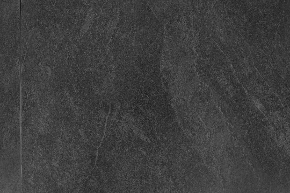 ESSTISCH grau Schiefer 160 - 200 cm, Küchentisch ausziehbar - Schieferfarben/Dunkelgrau, Holzwerkstoff/Metall (160/90/75cm) - Furn.Design